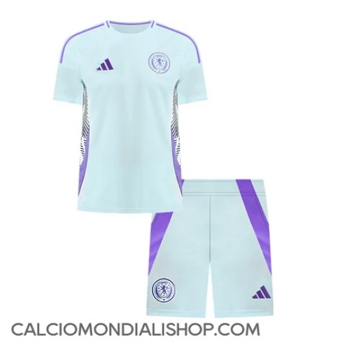 Maglie da calcio Scozia Seconda Maglia Bambino Europei 2024 Manica Corta (+ Pantaloni corti)